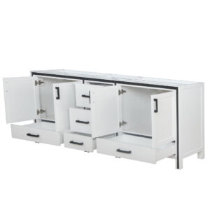 Ziva 84W x 22D White Double Bath Vanity