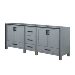 Ziva 84W x 22D Dark Grey Double Bath Vanity