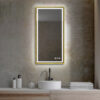 Blossom Stellar - 18" LED Mirror Brush Gold Frame