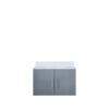 Geneva 30 in. W x 22 in. D Dark Grey Bath Vanity and Cultured Marble Top