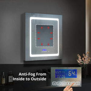 Bracciano 24 W x 32 H Surface-Mount LED Mirror Medicine Cabinet with Defogger