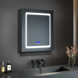 Bracciano 24 W x 36 H Surface-Mount LED Mirror Medicine Cabinet with Defogger