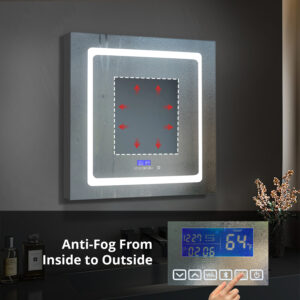 Bracciano 30 W x 32 H Surface-Mount LED Mirror Medicine Cabinet with Defogger