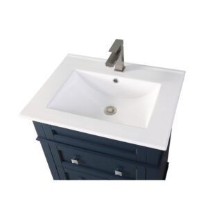 Chans Furniture ZK-1810-Z24NB 24 Inch Tennant Brand Felix Modern Navy Blue Sink Bathroom Vanity