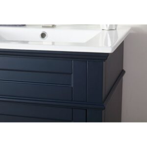 Chans Furniture ZK-1810-Z24NB 24 Inch Tennant Brand Felix Modern Navy Blue Sink Bathroom Vanity