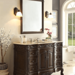 Chans Furniture CF-3882M-TK-42 Beckham 42 Inch Dark Brown Bathroom Sink Vanity