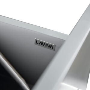 Laviva Nova 32" Grey Bathroom Vanity with White Ceramic Basin Countertop