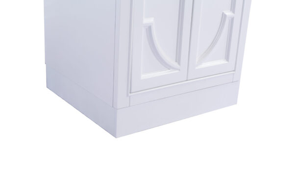 Laviva Odyssey 24" White Bathroom Vanity with Matte White VIVA Stone Solid Surface Countertop