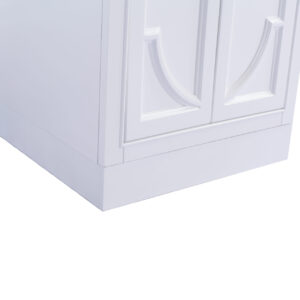 Laviva Odyssey 24" White Bathroom Vanity with White Carrara Marble Countertop