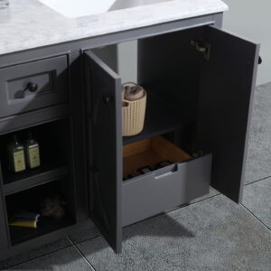 Laviva Odyssey 60" Maple Grey Double Sink Bathroom Vanity Cabinet