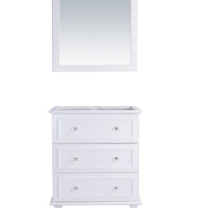 Laviva Luna 30" White Bathroom Vanity Cabinet