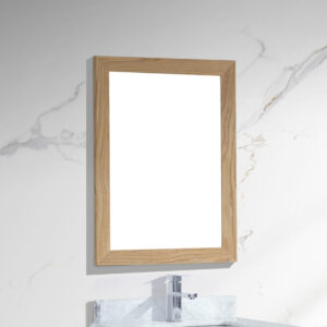 Laviva Sterling 24" Framed Rectangular California White Oak Mirror