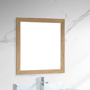 Laviva Sterling 30" Framed Square California White Oak Mirror