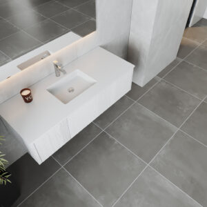 Laviva Legno 54" Alabaster White Bathroom Vanity with Matte White VIVA Stone Solid Surface Countertop