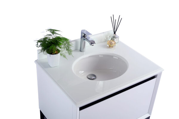 Laviva Alto 30" White Bathroom Vanity with Pure White Phoenix Stone Countertop