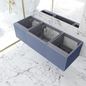 Laviva Vitri 60" Nautical Blue Single Sink Wall Hung Bathroom Vanity Cabinet