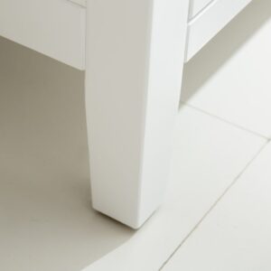 Laviva Wimbledon 24" White Bathroom Vanity with White Carrara Marble Countertop