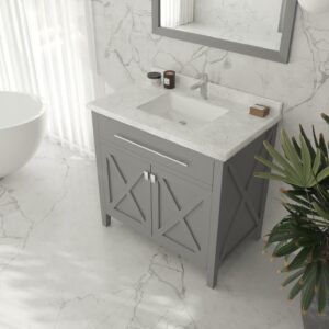 Laviva Wimbledon 36" Grey Bathroom Vanity Cabinet