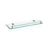 KubeBath 5087 Aqua Chiaro Glass Shelf in Triple Chrome