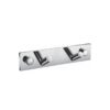 KubeBath 8220-2 Aqua Chiaro Robe Hook with 2 Hooks in Triple Chrome