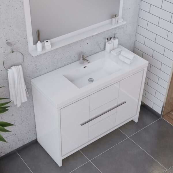 Alya Bath AB-MD648 Sortino 47 1/4 Inch Modern Bathroom Vanity