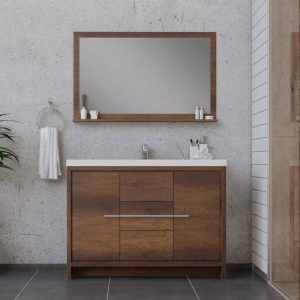 Alya Bath AB-MD648 Sortino 47 1/4 Inch Modern Bathroom Vanity