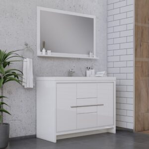 Alya Bath AB-MD648 Sortino 47 1/4 Inch Modern Bathroom Vanity