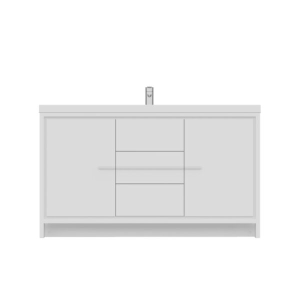 Alya Bath AB-MD660S Sortino 59 1/8 Inch Single Modern Bathroom Vanity