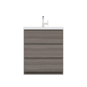 Alya Bath AB-MOA30 Paterno 29 1/2 Inch Modern Freestanding Bathroom Vanity