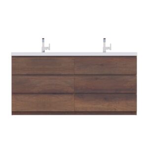 Alya Bath AB-MOA72D Paterno 70 7/8 Inch Modern Freestanding Bathroom Vanity