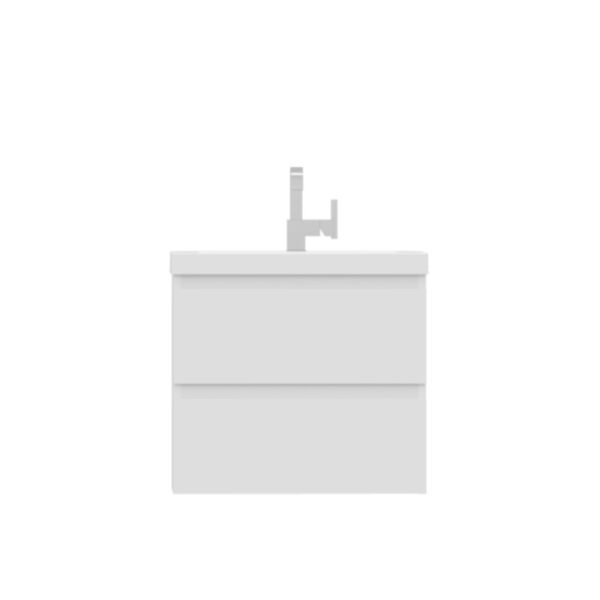 Alya Bath AB-MOF24 Paterno 23 5/8 Inch Modern Wall Mounted Bathroom Vanity