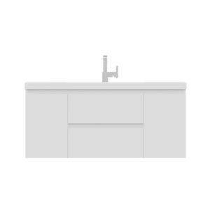 Alya Bath AB-MOF48 Paterno 47 1/4 Inch Modern Wall Mounted Bathroom Vanity