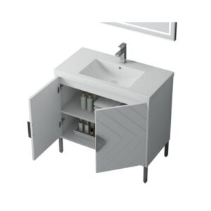 Chans Furniture AC-6636 Eileen 35 1/2 Inch Acrylic Bathroom Sink Vanity