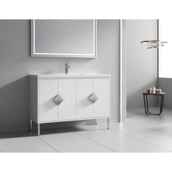 Chans Furniture AC-6648 Eileen 47 1/4 Inch Acrylic Bathroom Sink Vanity