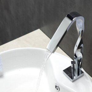 Kubebath AFB102 Aqua Riccio Single Lever Faucet in Chrome