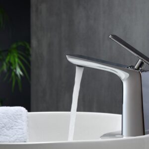 Kubebath AFB1639CH Aqua Adatto Single Lever Faucet in Chrome