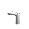 Kubebath AFB1639WH Aqua Adatto Single Lever Faucet in Chrome and White