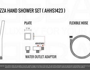 Kubebath KB AHHS1423 Aqua Piazza Handheld Kit