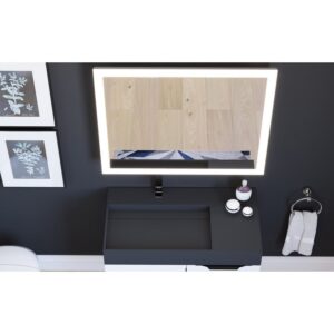 Castello USA ANGELINA3036 Angelina 30 x 36 Inch LED Bathroom Mirror with Touch Button Activation