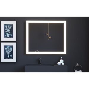 Castello USA ANGELINA3036 Angelina 30 x 36 Inch LED Bathroom Mirror with Touch Button Activation