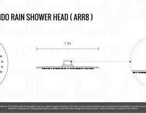 Kubebath ARR12 Aqua Rondo by KubeBath 12 Inch Super Slim Round Shower Head