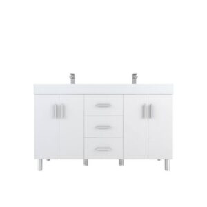 Alya Bath AT-8043-60 Ripley 59 1/8 Inch Freestanding Double Sink Bathroom Vanity