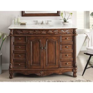 Chans Furniture BC-036W-48 Florence 48 Inch Bathroom Sink Vanity