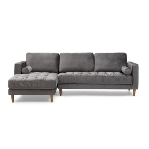 bente tufted velvet sectional sofa grey 833842.jpg