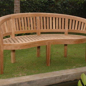 Anderson Curve 3 Seater Bench Extra Thick Wood