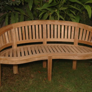 Anderson Curve 3 Seater Bench Extra Thick Wood