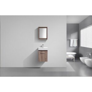 Kubebath BSL16 Bliss 16 Inch Wall Mount Single Sink Bath Vanity