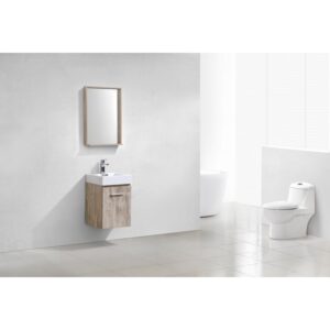 Kubebath BSL16 Bliss 16 Inch Wall Mount Single Sink Bath Vanity