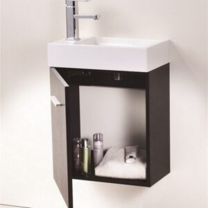 Kubebath BSL18 Bliss 18 1/4 Inch Wall Mount Single Sink Bath Vanity