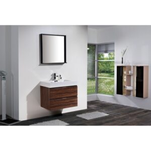 Kubebath BSL30 Bliss 29 1/2 Inch Wall Mount Single Sink Bath Vanity